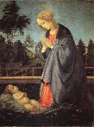 Filippino Lippi The Adoration of the Child oil